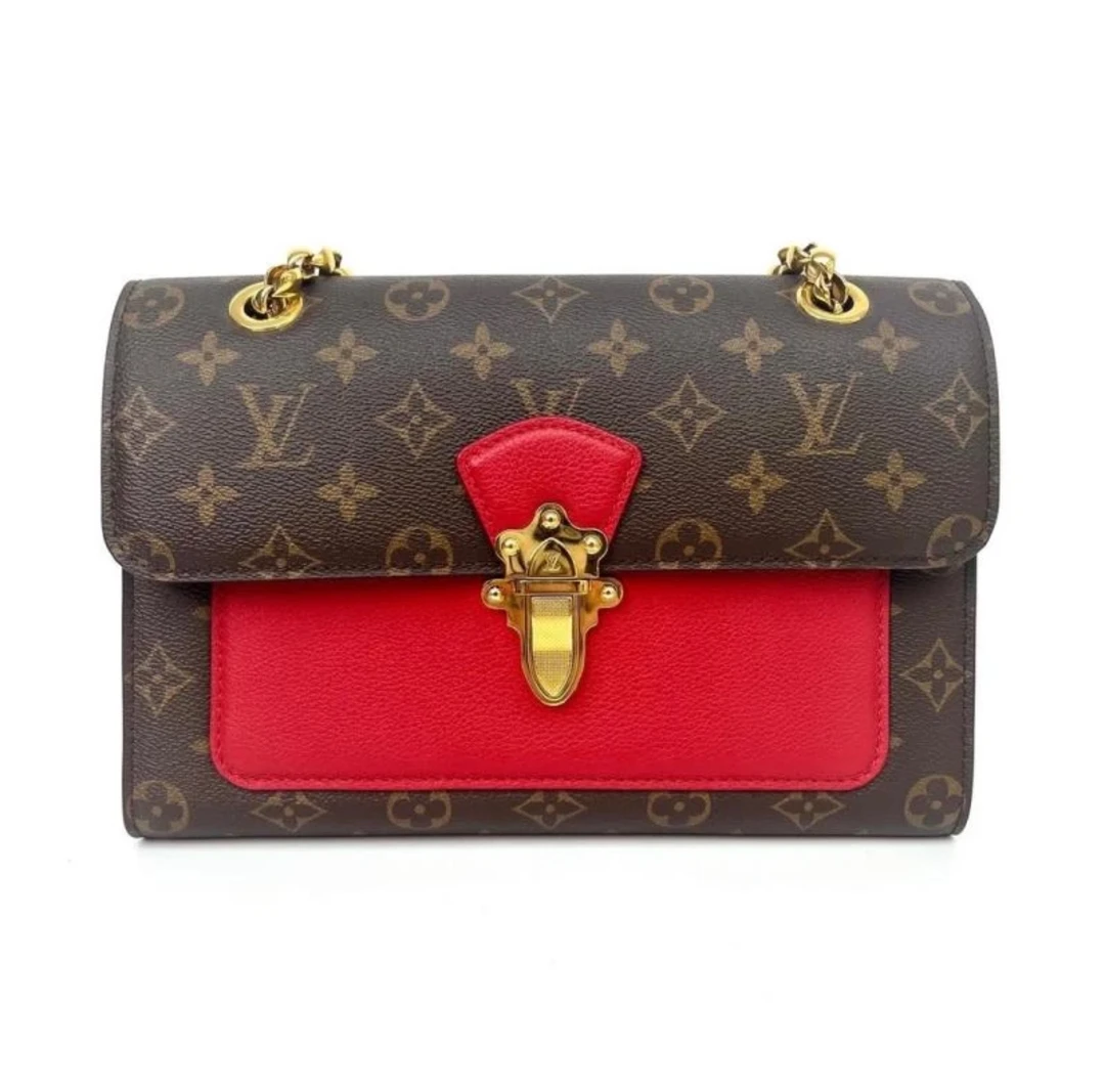99新 LouisVuitton/路易威登 LV 老花维多利亚中号 F55103