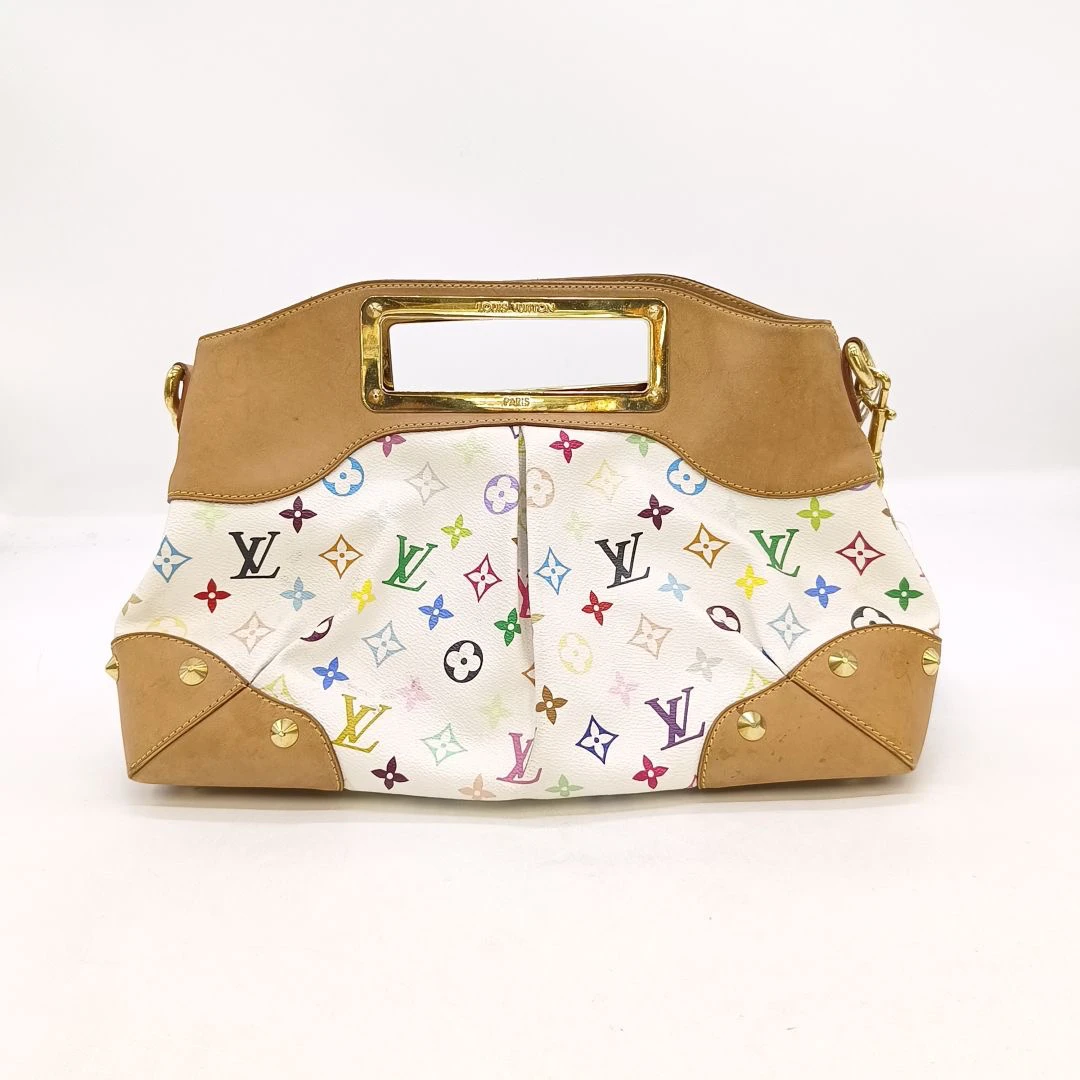 95新 LouisVuitton/路易威登 LV Judy白三彩单肩手提包 21534