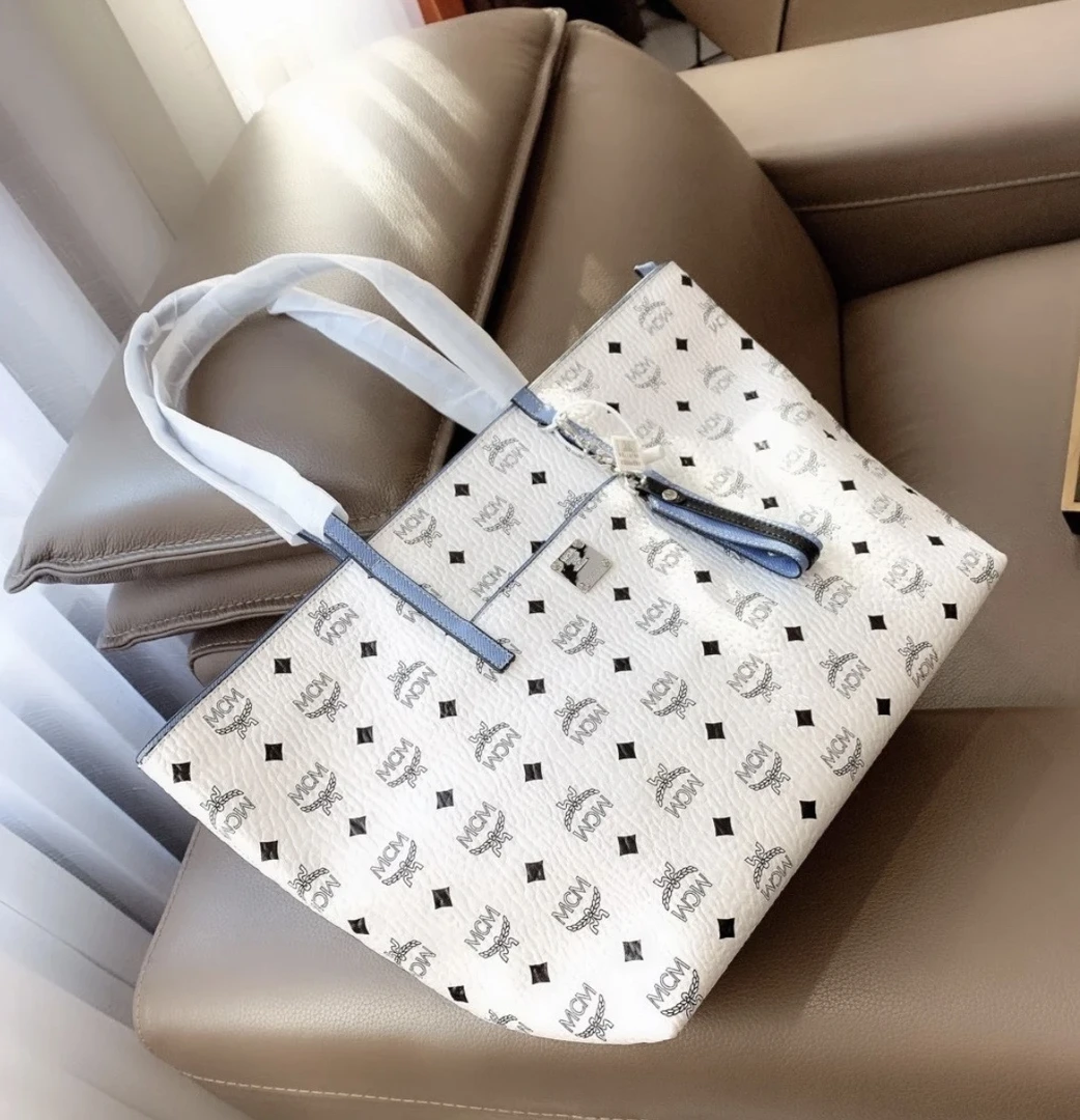 95新 MCM MCM 米白色托特包 04794