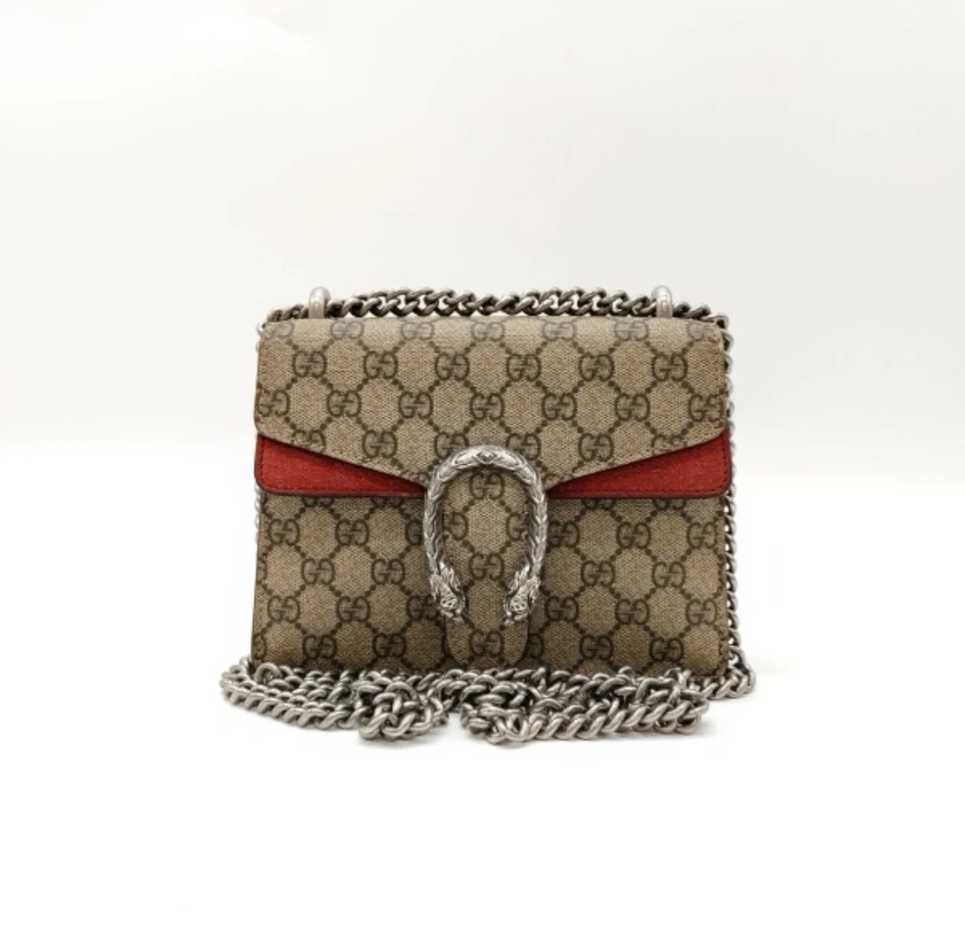 95新 GUCCI/古驰 GUCCI/古驰 红皮酒神小号 28637