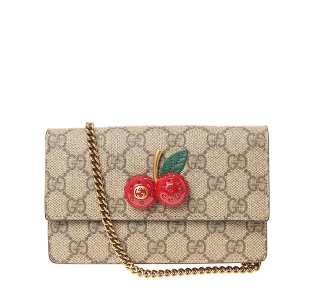 95新 GUCCI/古驰 GUCCI/古驰 古驰小樱桃链条包27569
