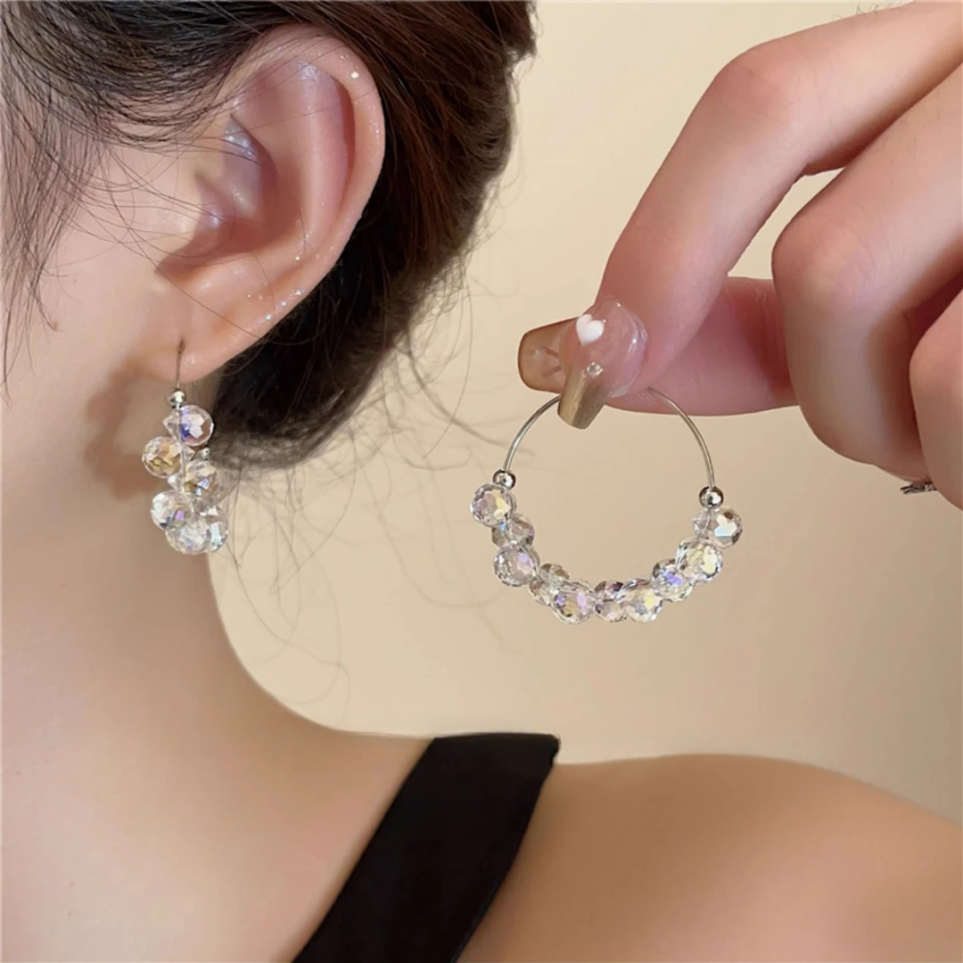 流苏高级感长款轻奢耳钉气质耳环耳坠女新款爆款精致圈圈耳饰女款