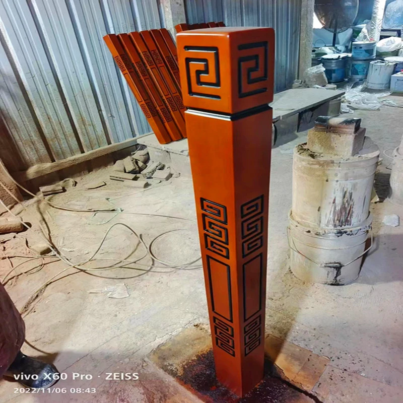 新中式榉木实木楼梯烤漆木扶手立柱飘窗阳台护栏是你扶手弯头配件