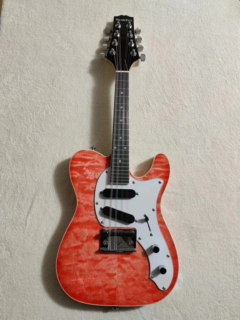 MusicBus电曼陀铃八弦琴圆班虎纹面板有五个颜色