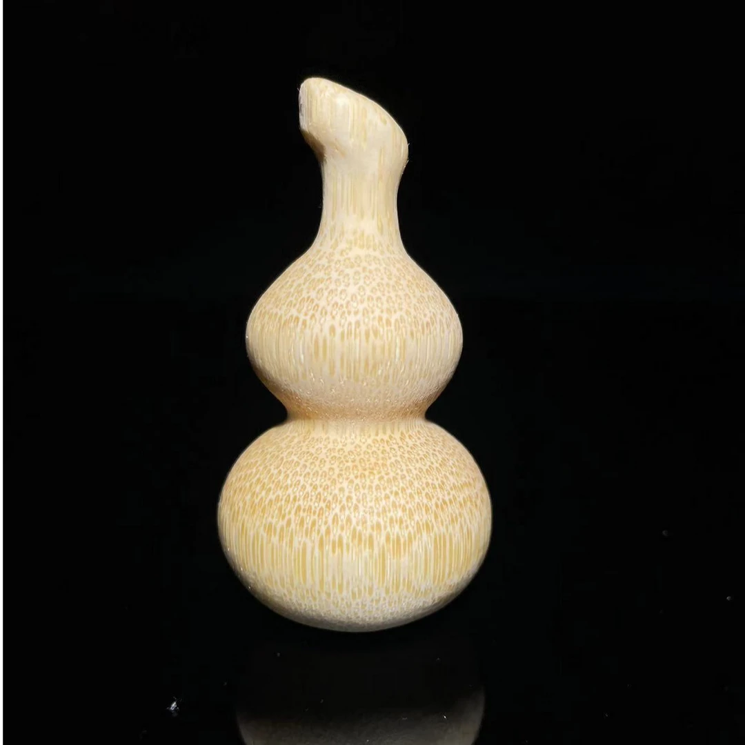【粉丝福利】实心竹【素葫芦】龙血金丝竹雕刻手把件文玩把件摆件