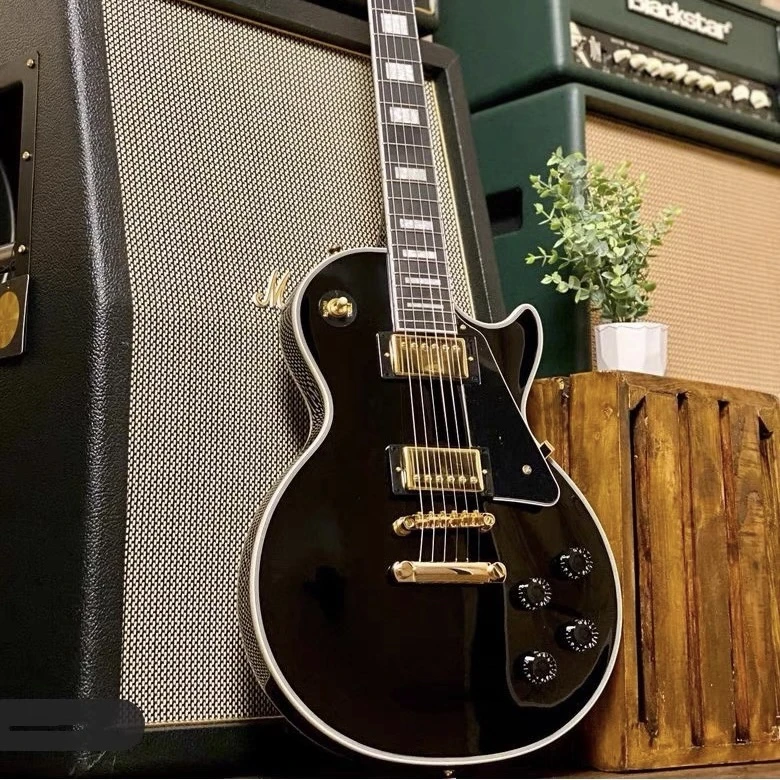 Epiphone易普锋Les paul Custom 黑卡白卡电吉他白黑黄色复古经典
