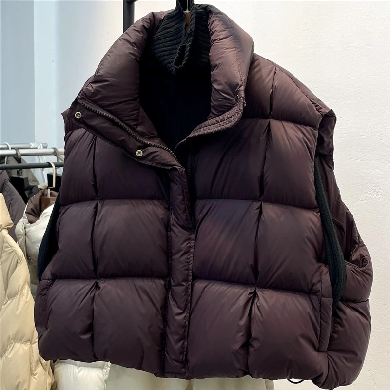 马甲女秋冬季新款外穿欧货时尚洋气加厚加绒坎肩保暖短外套