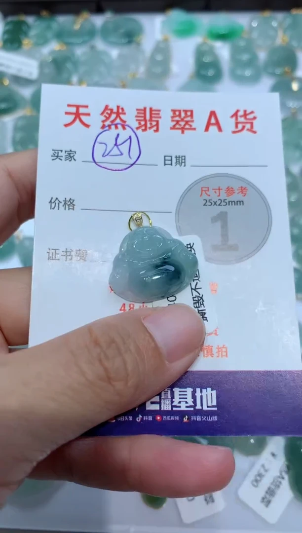 【闪购商品】翡翠颈饰未镶嵌天然A货翡翠