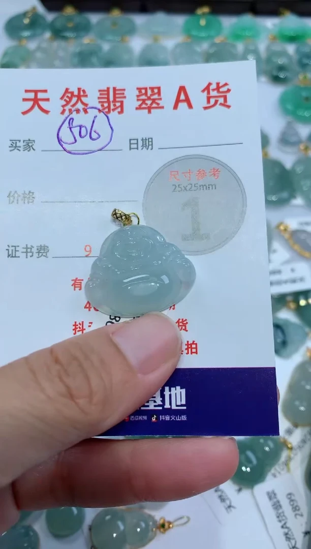 【闪购商品】翡翠颈饰未镶嵌天然翡翠A货