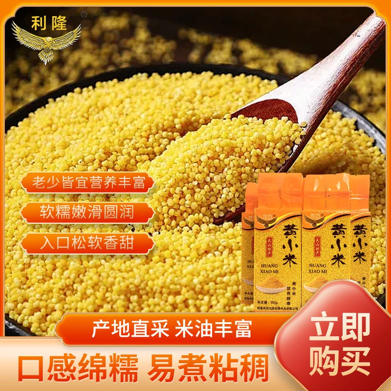 新品冲量】 2024年新米赤峰小米大金苗米油浓厚粘稠
