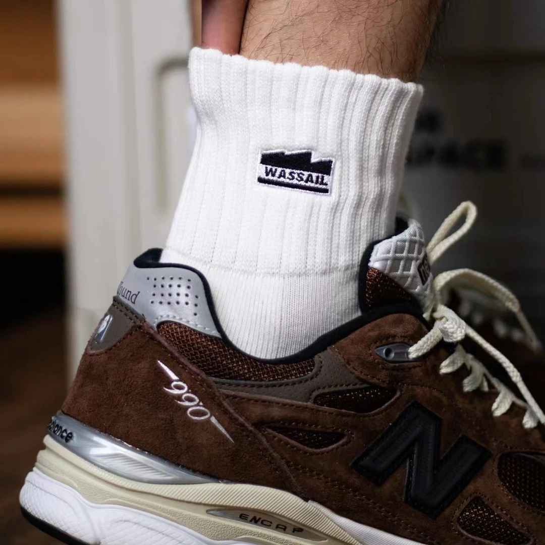 wassail原创户外山峰复古运动袜潮袜中筒毛巾底棉袜男女同款袜子