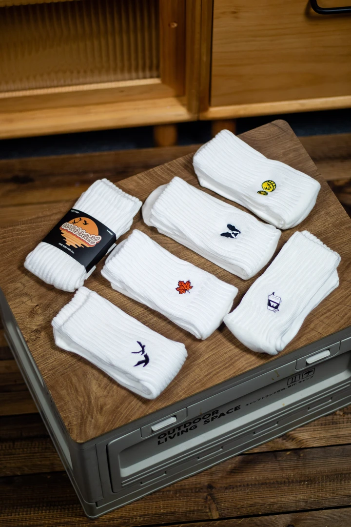 wassail原创复古毛圈运动袜潮袜中筒毛巾底棉袜男女同款袜子潮流