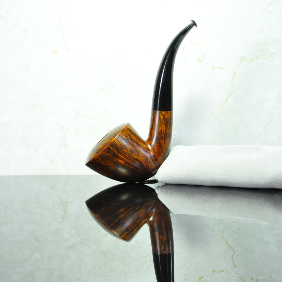 中国清凉烟斗张越自由式石楠根光面大弯都柏林火焰纹3㎜包邮