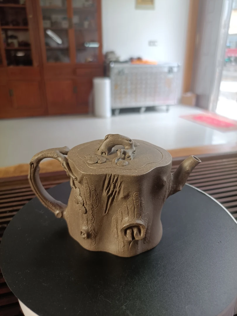 紫砂壶松桩全手工工艺师260CC茶壶精美手制茶具