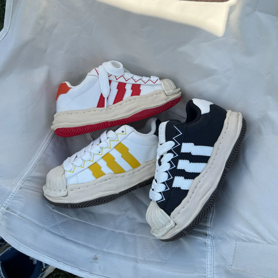 三杠男女款厚底增高2024新款情侣鞋2120