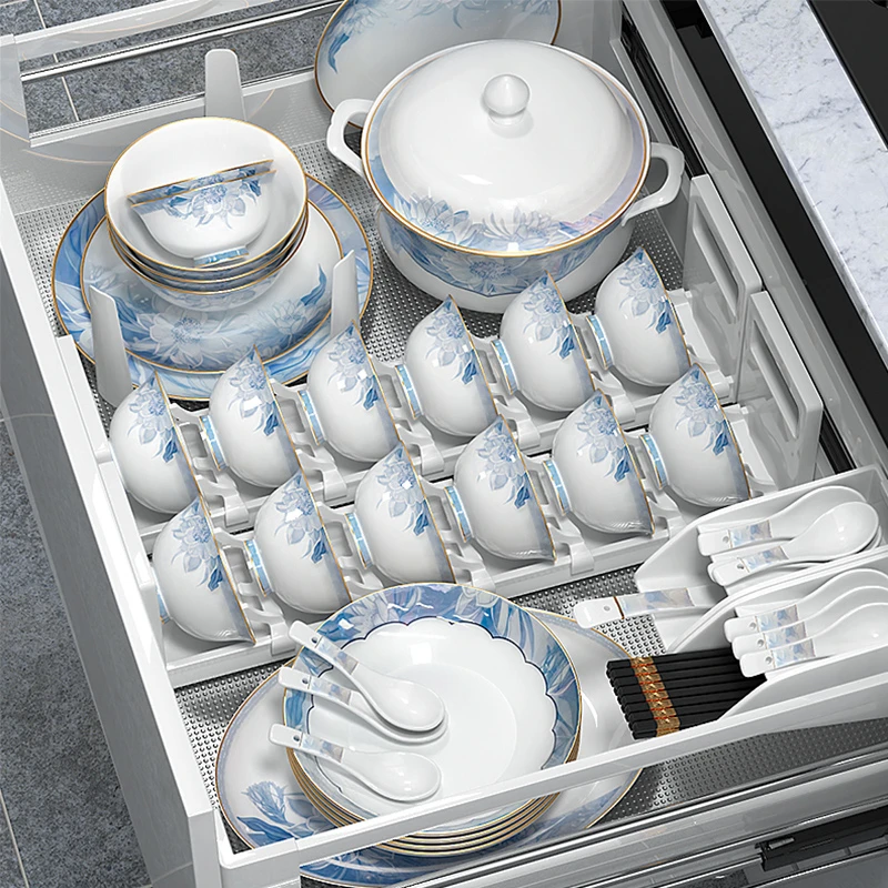 碗盘餐具套装家庭用2025新款景德镇中式陶瓷餐具乔迁送礼餐具全套