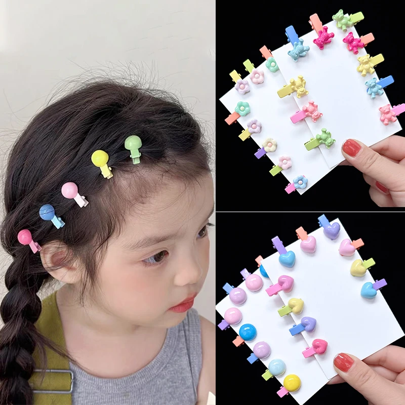儿童小号发夹婴童迷你鸭嘴夹女孩糖果色刘海夹女童可爱小夹子发饰