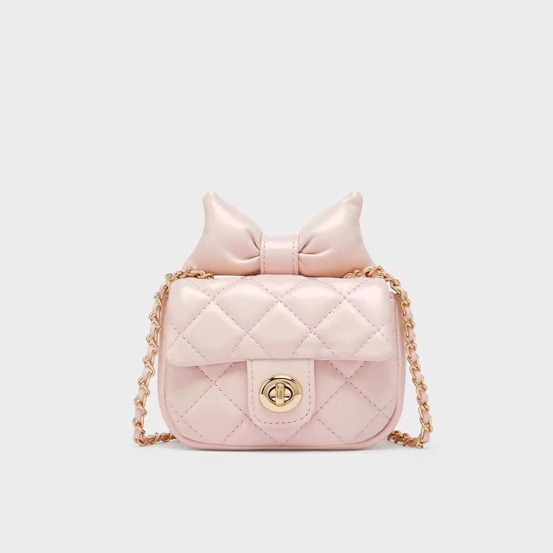 小香风时尚小众百搭小包单肩洋气斜挎链条口红迷你手机包 2201粉