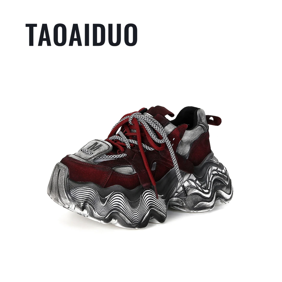 【淘爱朵●走笔龙蛇】时尚厚底增高8cm潮流百搭女士休闲鞋3030-130