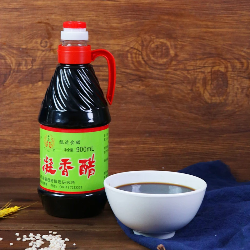 【试吃装】凤翔西府凝香醋绿标900ml 酿造食醋瓶装 浓郁香醇