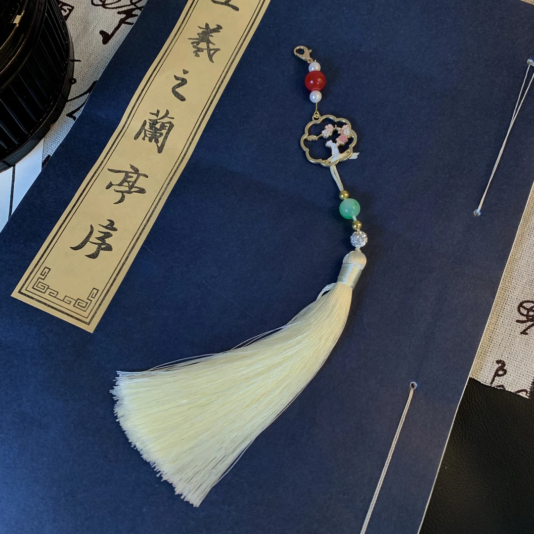 玉兔折桂国风吊坠