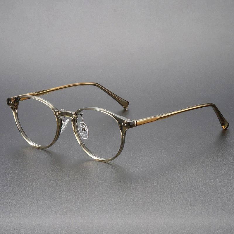 变色近视韩版眼镜框超轻复古圆形女小脸素颜男可配度数防蓝光防雾