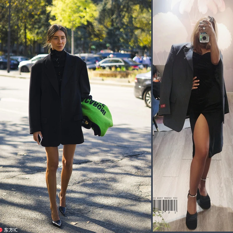 叶木家oversize风格扩版西装