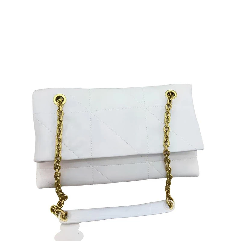 【宝总专属】2024年新款时尚潮流单肩斜挎包 8519-白色 29*9*17cm