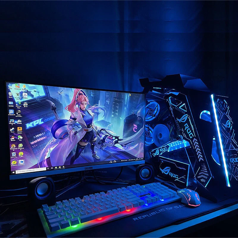 (6号)十二核i9级直播吃鸡GTA5设计原神逆水寒剑灵游戏电脑主机