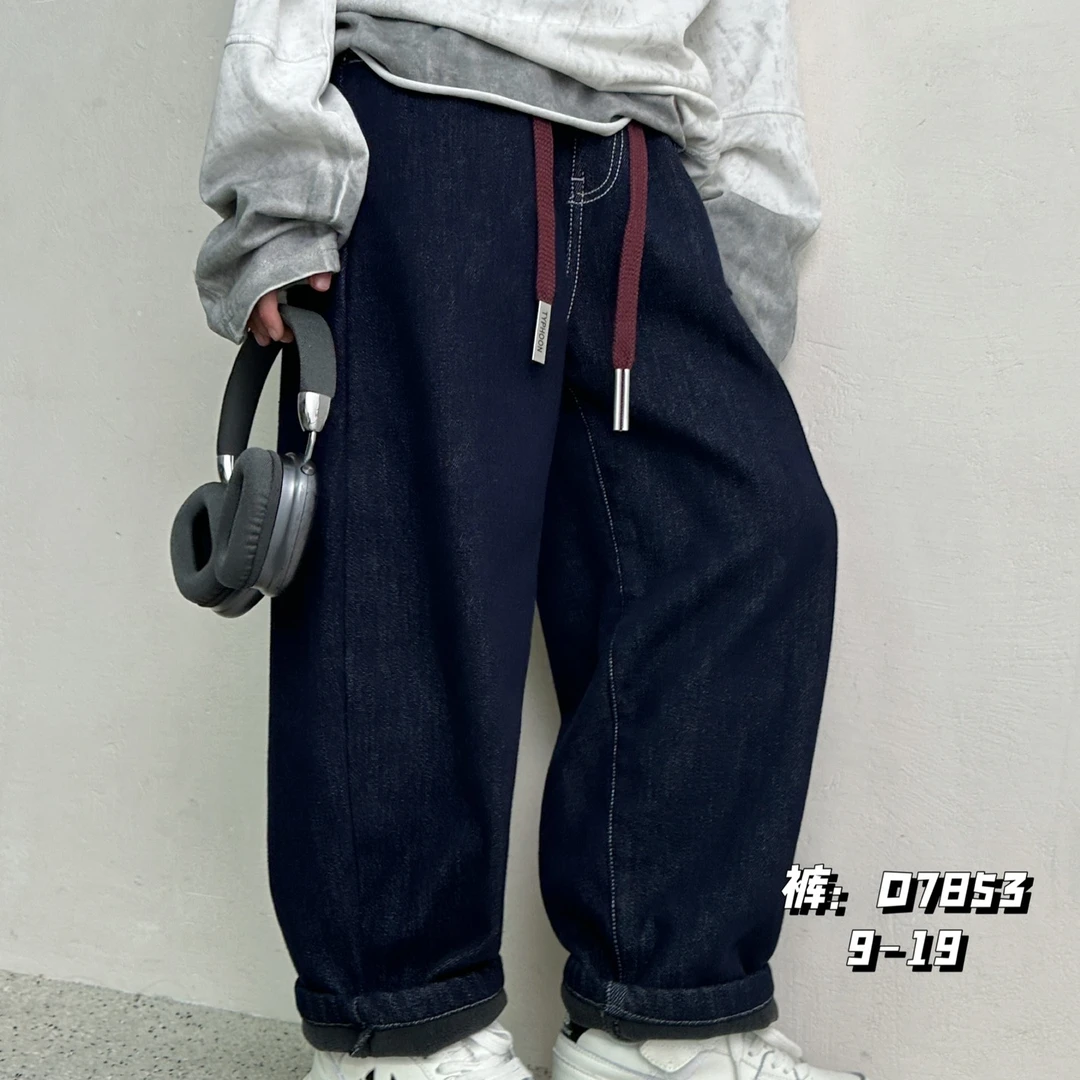 （偏大一码）大E小E 冬季 一体绒牛仔裤会掉色介意不要买 7853