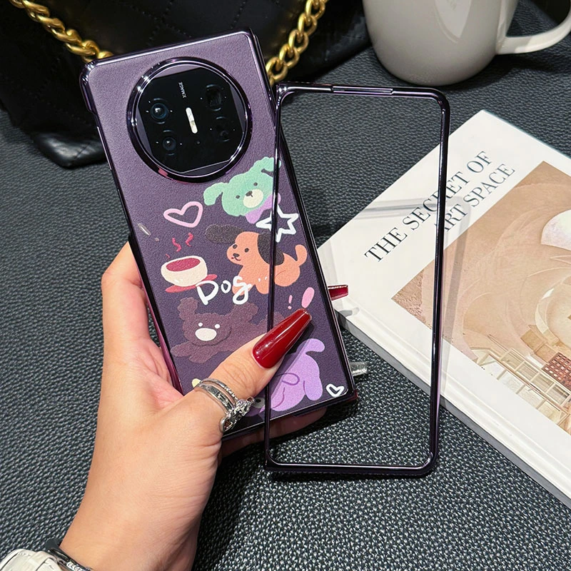 【前后壳】华为matex5手机壳Matex3典藏版卡通紫色底适用于X5保护壳