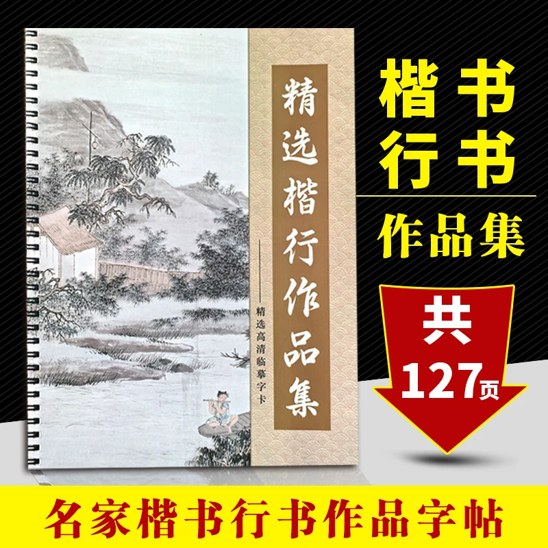 《名家毛笔书法同步作品集》楷书作品集近距离字卡毛笔字书法同步