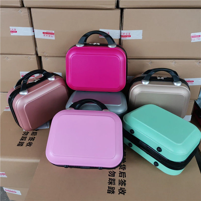 迷你小型行李箱女手提化妆箱工具化妆包化妆品美甲收纳箱14寸小