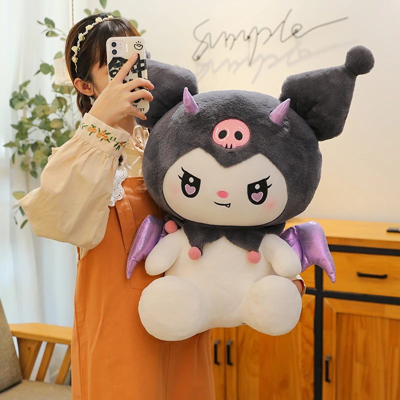 恶魔库洛米公仔天使美乐蒂玩偶毛绒玩具娃娃睡觉抱枕女孩生日礼物