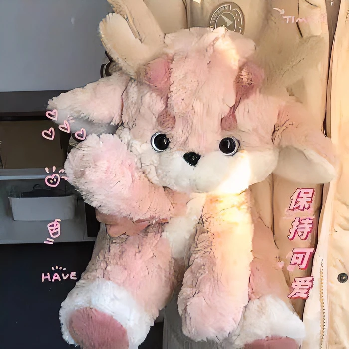 本命年小粉龙玩偶晚安公仔毛绒玩具布娃娃睡觉抱枕生日礼物送女生