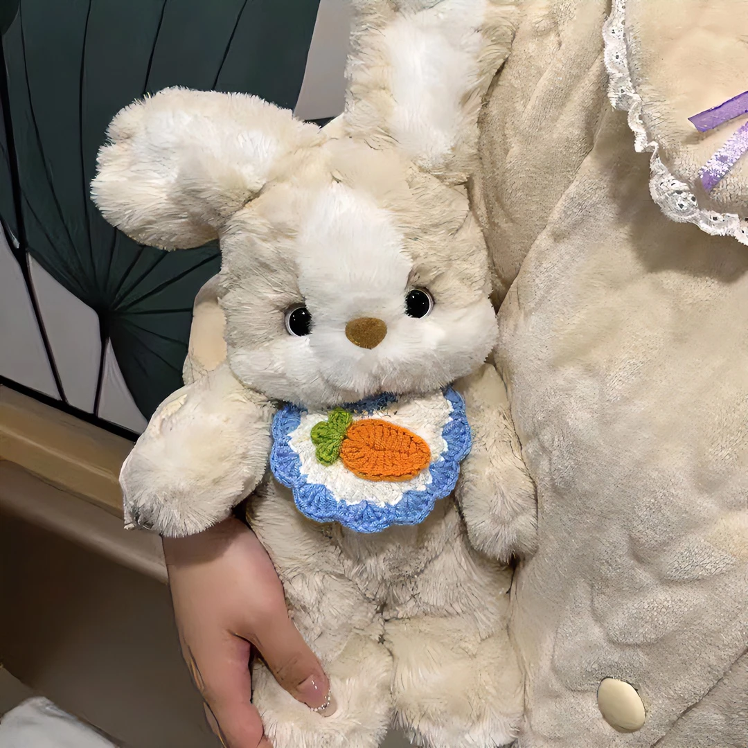 晚安兔乖乖兔毛绒玩具高颜值可爱兔子玩偶睡觉抱枕生日礼物送女生