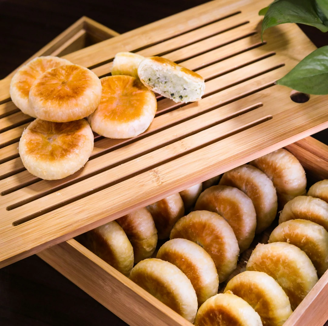 江西鄱阳特产葱酥饼手工传统月饼