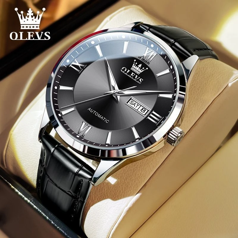 瑞士认证欧利时男士手表2024新款高配版夜光防水全自动机械手表男