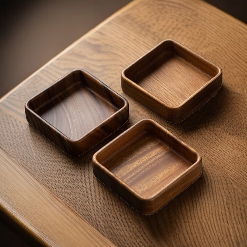 方形茶点盘胡桃干果盒家用方形方钵托盘零食水果托盘方形托盘炉煮