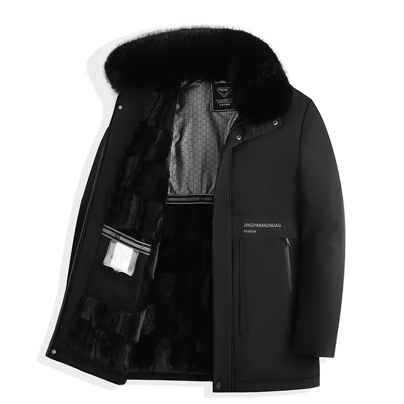 【粉丝福利专享】浪莎男士精品大毛领休闲棉衣TN8803(赠送一件背心)