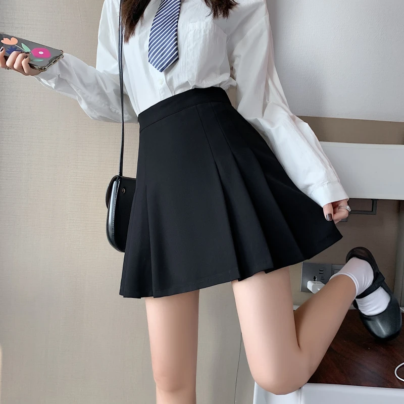 2024春夏新款胖mm黑色半身裙女a字短裙高腰显瘦垂感包臀裙