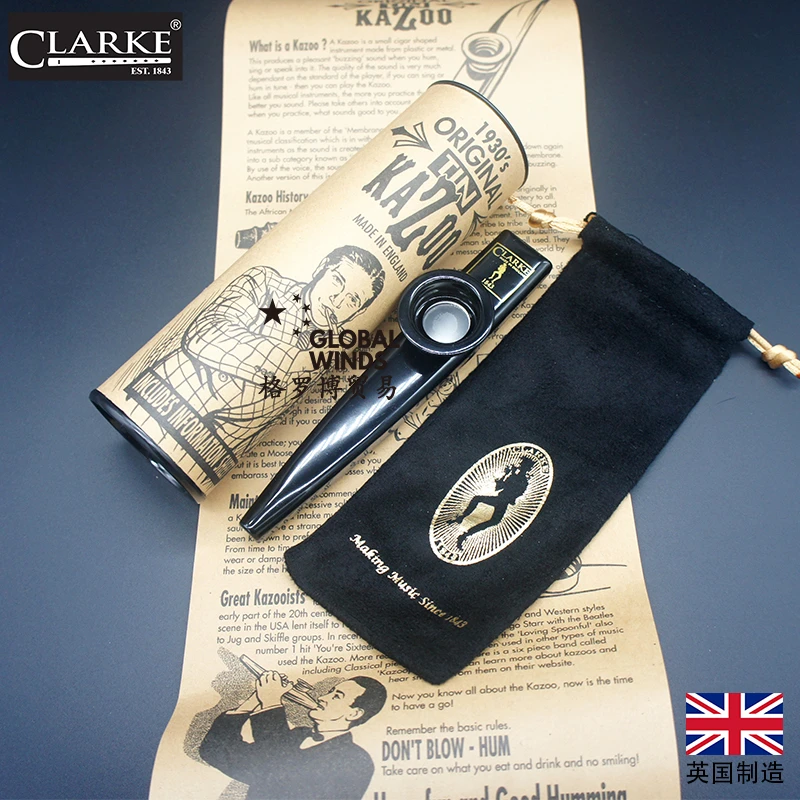 Clarke英国克拉克锡笛 金属卡祖笛原装进口KAZOO不用学的特色乐器