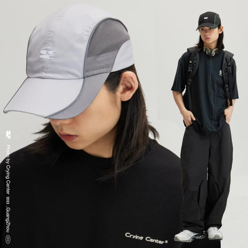 Crying center/哭喊中心 网眼拼接运动机能速干防晒帽棒球鸭舌帽