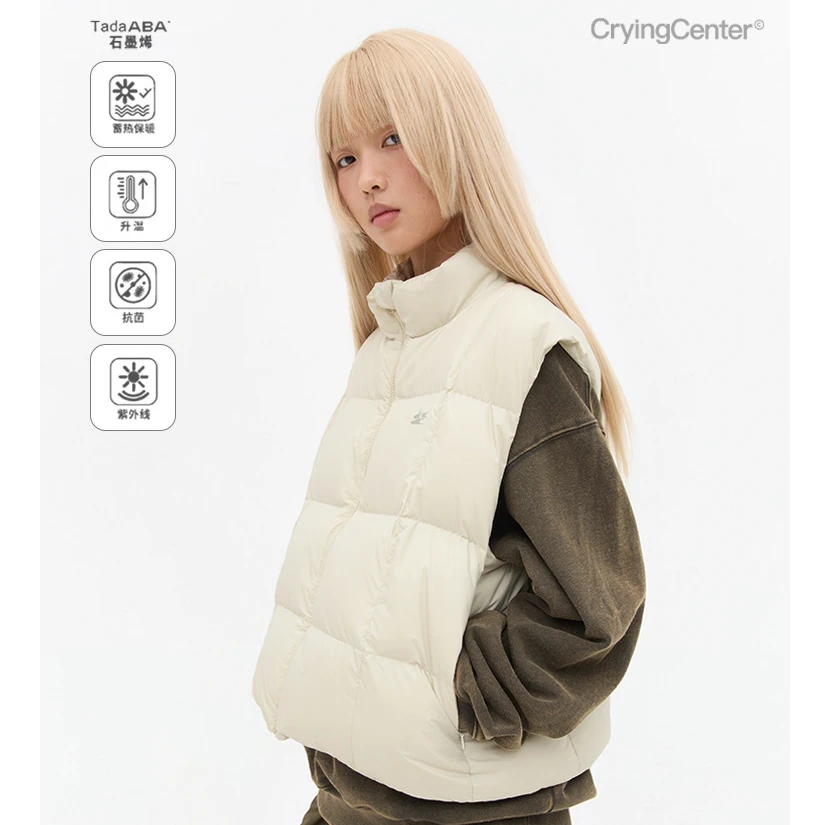 Crying center/哭喊中心豆腐马甲背心 秋冬休闲保暖