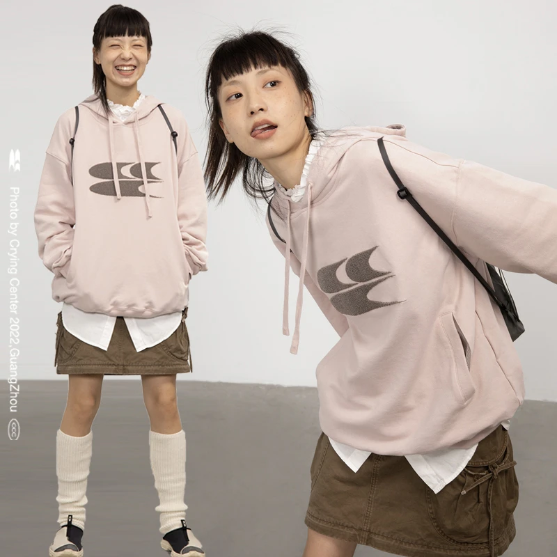 Cryingcenter 3C LOGO毛巾绣经典基础款连帽卫衣