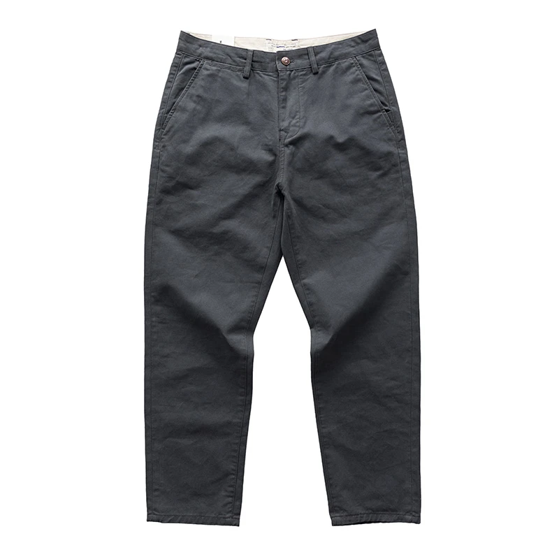 8501 秋冬季新款纯棉直筒裤男士基础卡其复古长裤美式潮牌休闲裤