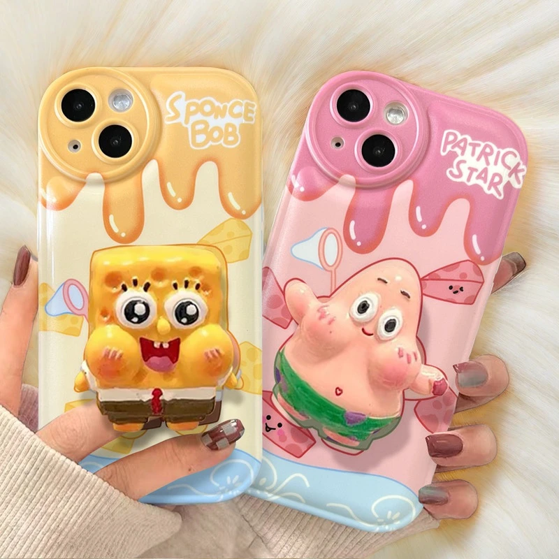 适用iphone15苹果14手机壳女13华为vivo小米oppo套可爱卡通派大星