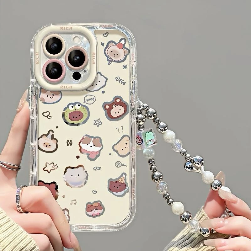 可爱适用华为mate60苹果oppo小米15/14/13promax防摔vivo手机壳女