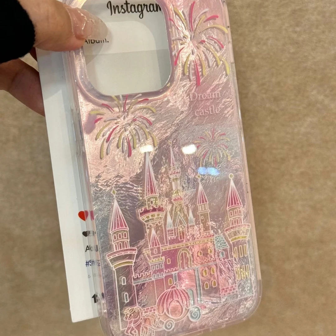 烟花适用华为mate60苹果oppo小米15/14/13promax防摔vivo手机壳女