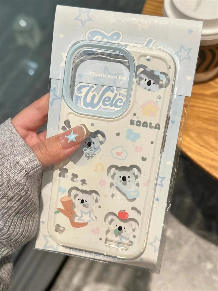 适用iphone15苹果14/13华为vivo小米oppo瞌睡考拉透明保护壳可爱